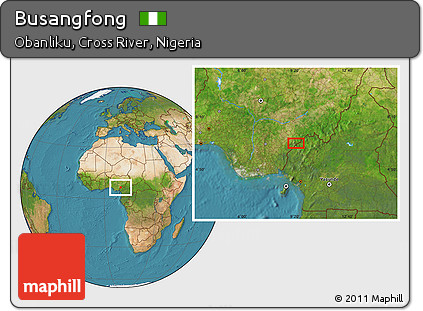 Satellite Location Map of Busangfong