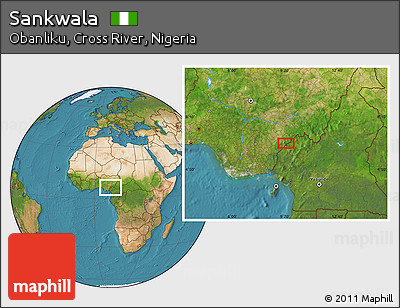 Satellite Location Map of Sankwala