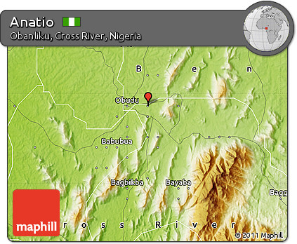 Physical Map of Anatio