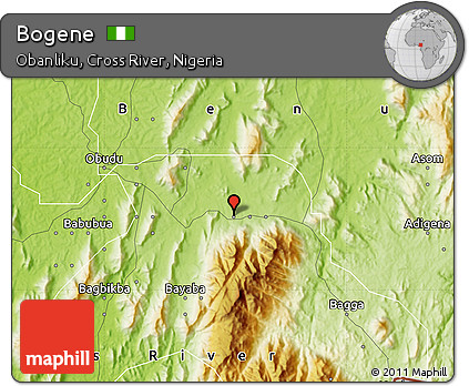 Physical Map of Bogene