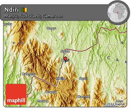 Physical Map of Ndiri