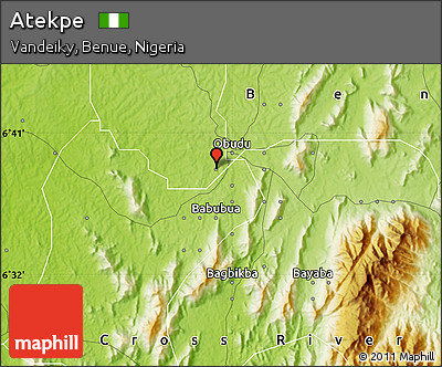 Physical Map of Atekpe