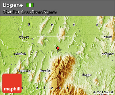Physical Map of Bogene