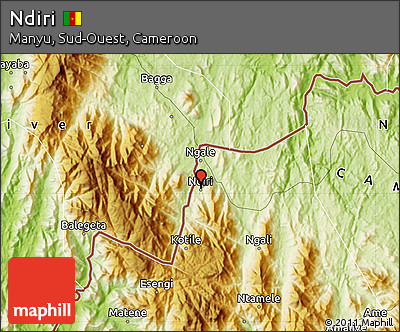 Physical Map of Ndiri