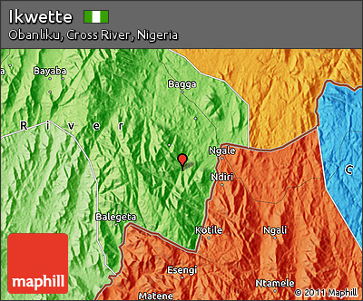 Political Map of Ikwette