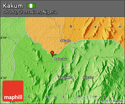 Political Map of Kakum