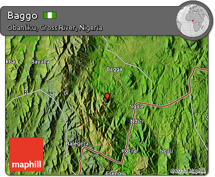 Satellite Map of Baggo