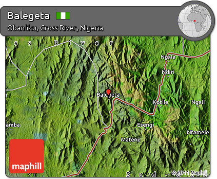Satellite Map of Balegeta