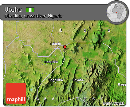 Satellite Map of Utuhu