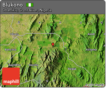 Satellite Map of Blukono