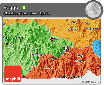 Political Panoramic Map of Baggo
