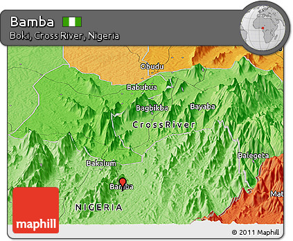 Political Panoramic Map of Bamba