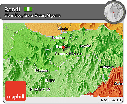 Political Panoramic Map of Bandi