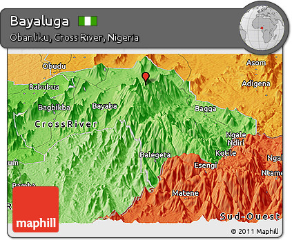 Political Panoramic Map of Bayaluga