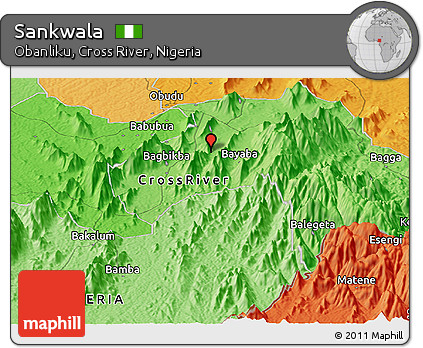 Political Panoramic Map of Sankwala