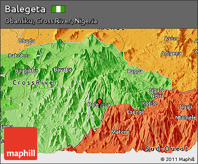 Political Panoramic Map of Balegeta