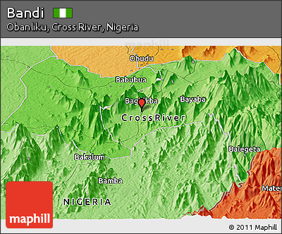 Political Panoramic Map of Bandi