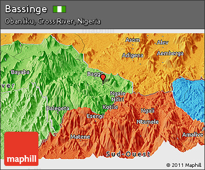 Political Panoramic Map of Bassinge