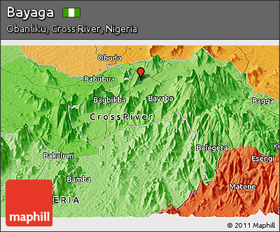 Political Panoramic Map of Bayaga