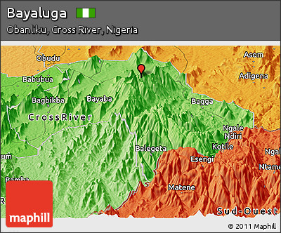 Political Panoramic Map of Bayaluga