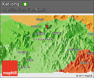 Political Panoramic Map of Kationg