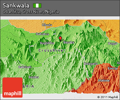 Political Panoramic Map of Sankwala