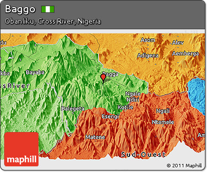 Political Panoramic Map of Baggo