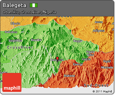 Political Panoramic Map of Balegeta