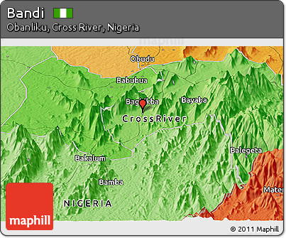 Political Panoramic Map of Bandi