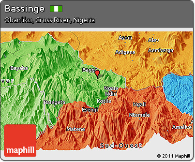 Political Panoramic Map of Bassinge
