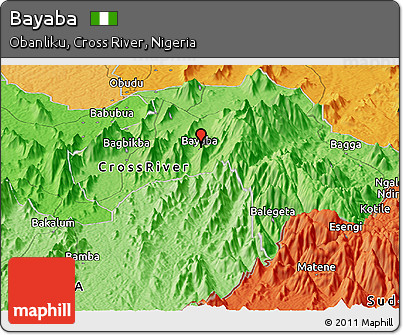 Political Panoramic Map of Bayaba