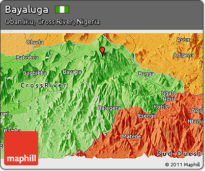 Political Panoramic Map of Bayaluga