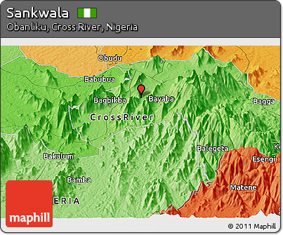 Political Panoramic Map of Sankwala
