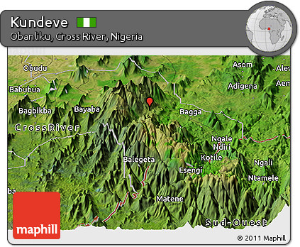Satellite Panoramic Map of Kundeve