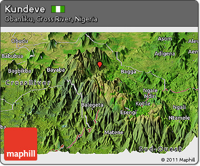 Satellite Panoramic Map of Kundeve
