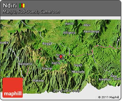 Satellite Panoramic Map of Ndiri