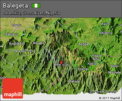 Satellite Panoramic Map of Balegeta