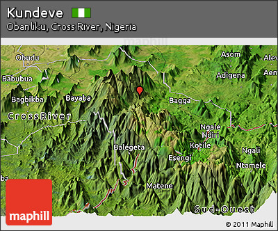 Satellite Panoramic Map of Kundeve