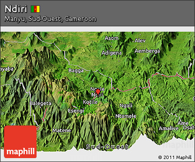 Satellite Panoramic Map of Ndiri