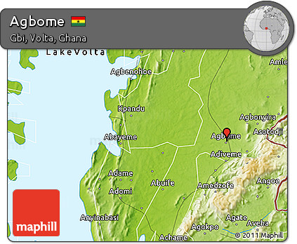 Physical 3D Map of Agbome