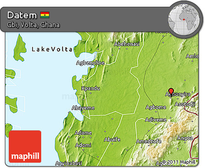 Physical 3D Map of Datem