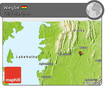 Physical 3D Map of Wegbe