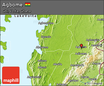 Physical 3D Map of Agbome