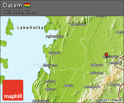 Physical 3D Map of Datem