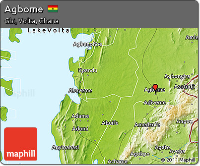 Physical 3D Map of Agbome