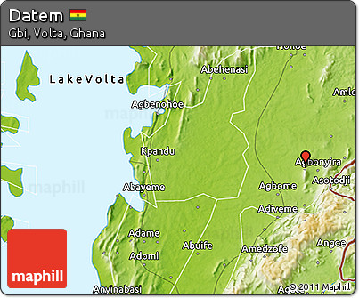 Physical 3D Map of Datem