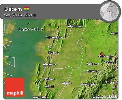 Satellite 3D Map of Datem
