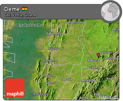 Satellite 3D Map of Deme
