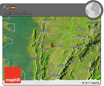 Satellite 3D Map of Fu