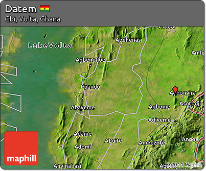 Satellite 3D Map of Datem